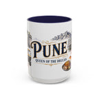 Pune Coffee Mug | India Travel Souvenir | Vintage Illustrated City Gift | 11 oz 15 oz Accent Mug