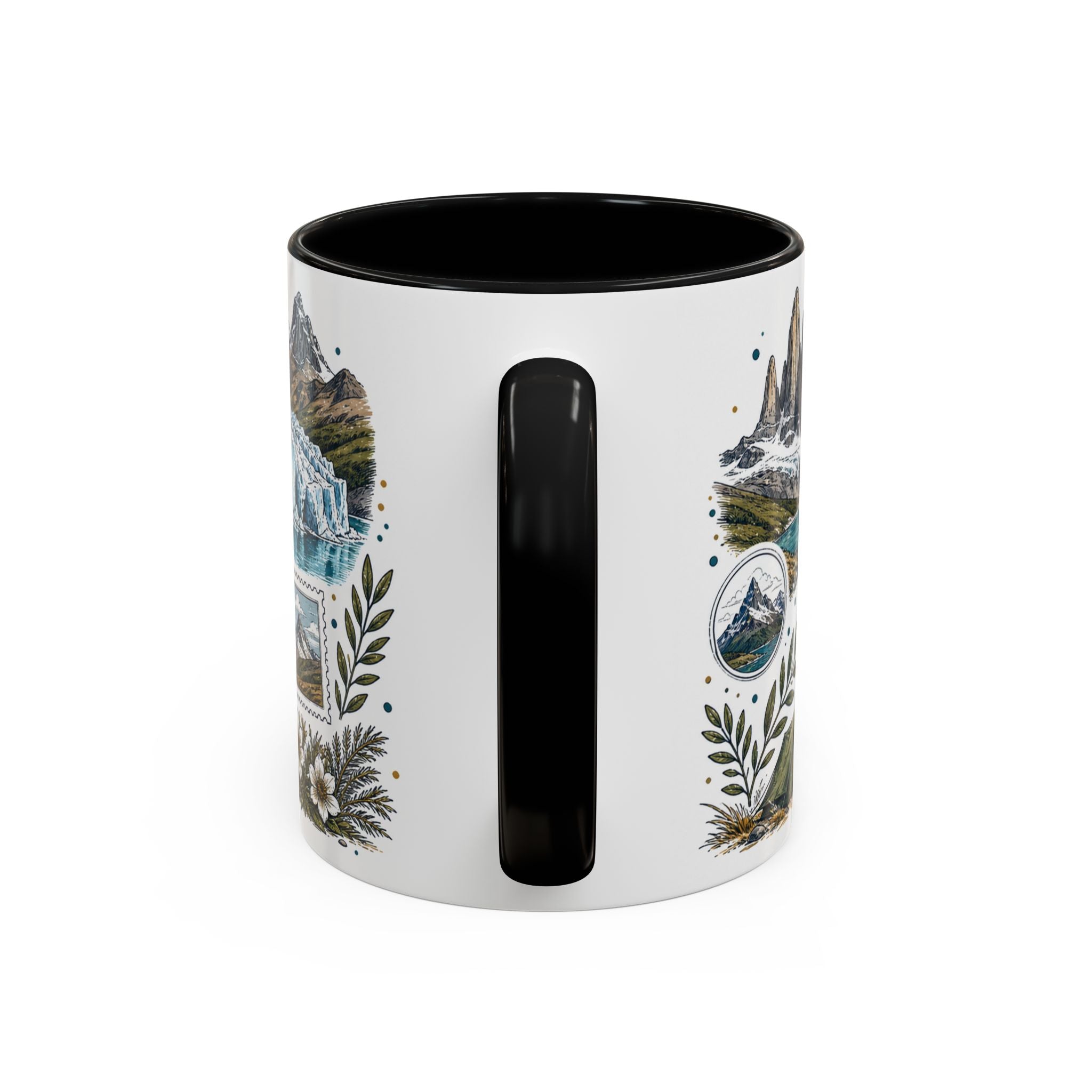 Patagonia Coffee Mug | Travel Destination Souvenir Gift | Accent Color Ceramic 11oz 15oz