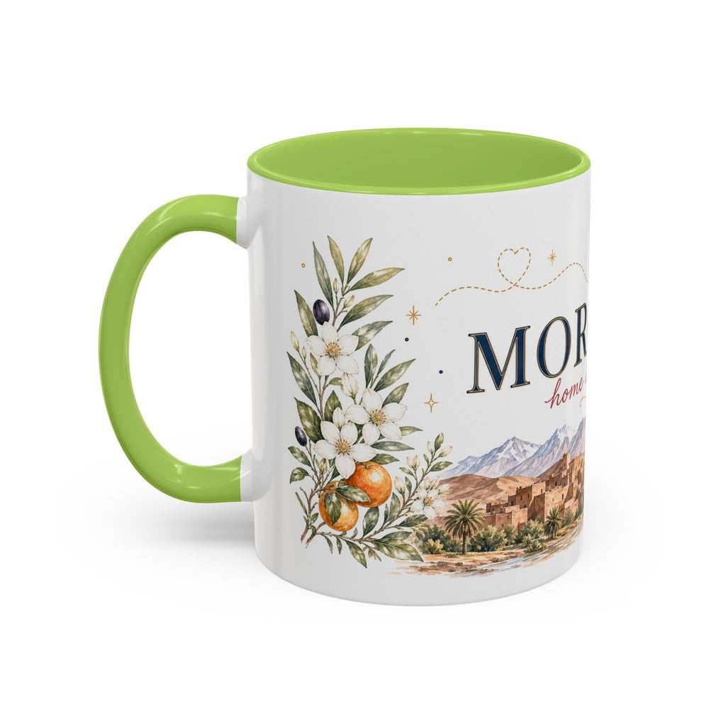 Morocco Home Country Mug | Moving Away Gift | Long Distance Friendship | 11 oz 15 oz Accent Mug