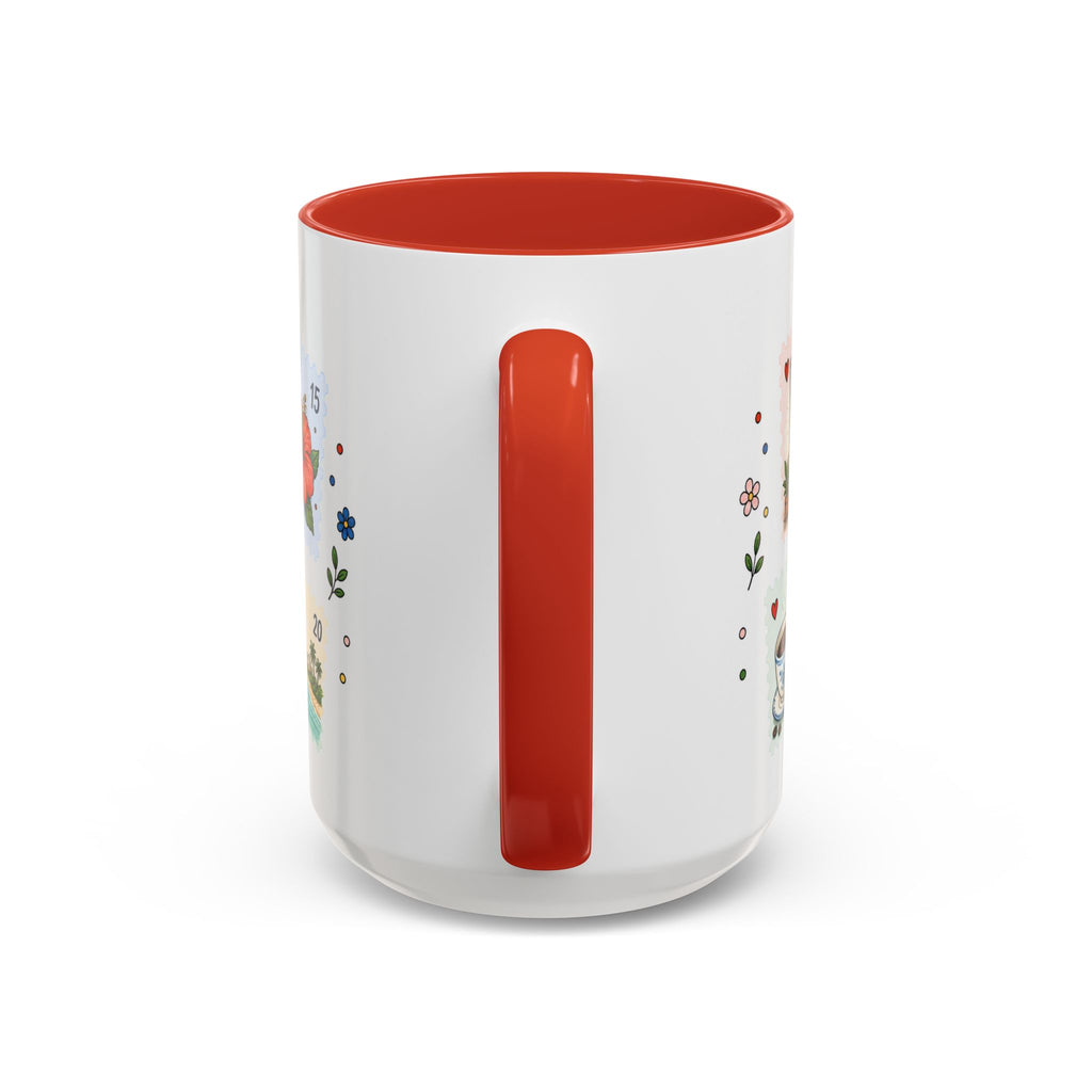 Zanzibar City Coffee Mug | Postage Stamp Collage Mug | Travel Souvenir Accent Cup 11oz 15oz