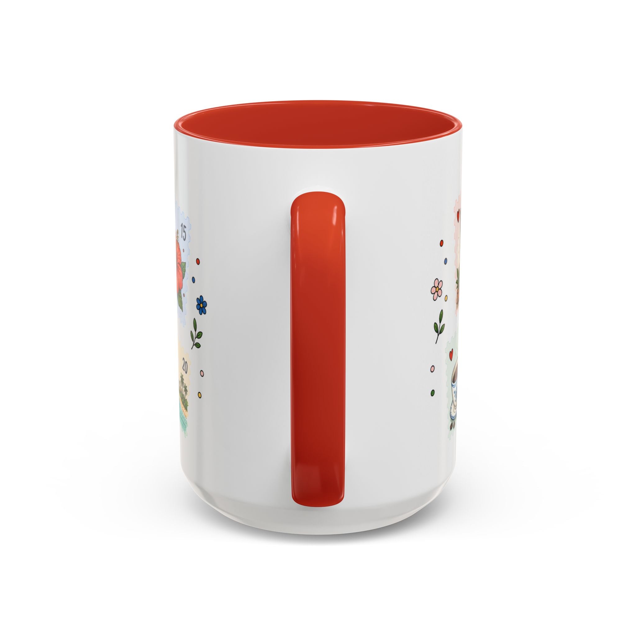 Zanzibar City Coffee Mug | Postage Stamp Collage Mug | Travel Souvenir Accent Cup 11oz 15oz