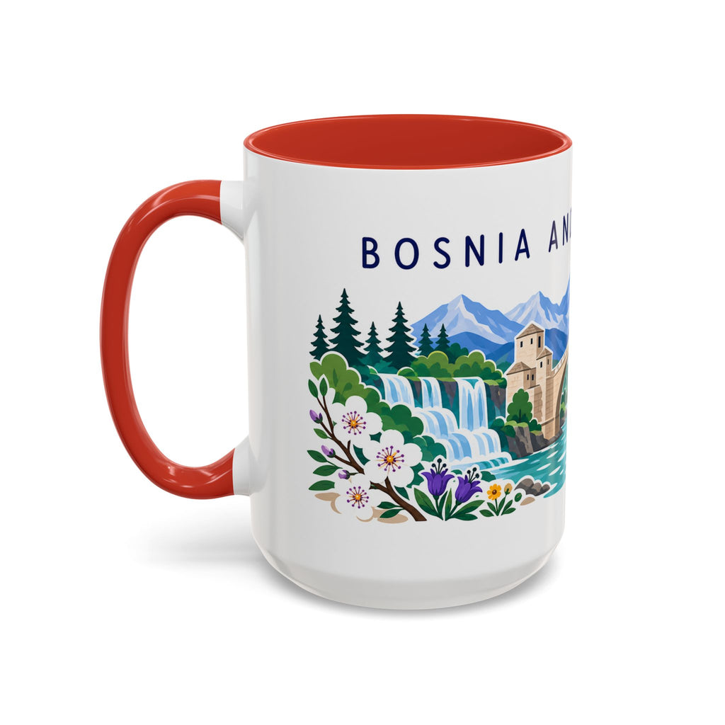Bosnia and Herzegovina Coffee Mug | Travel Souvenir Accent Mug | Country Gift Ceramic Cup 11oz 15oz