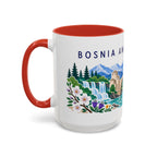 Bosnia and Herzegovina Coffee Mug | Travel Souvenir Accent Mug | Country Gift Ceramic Cup 11oz 15oz