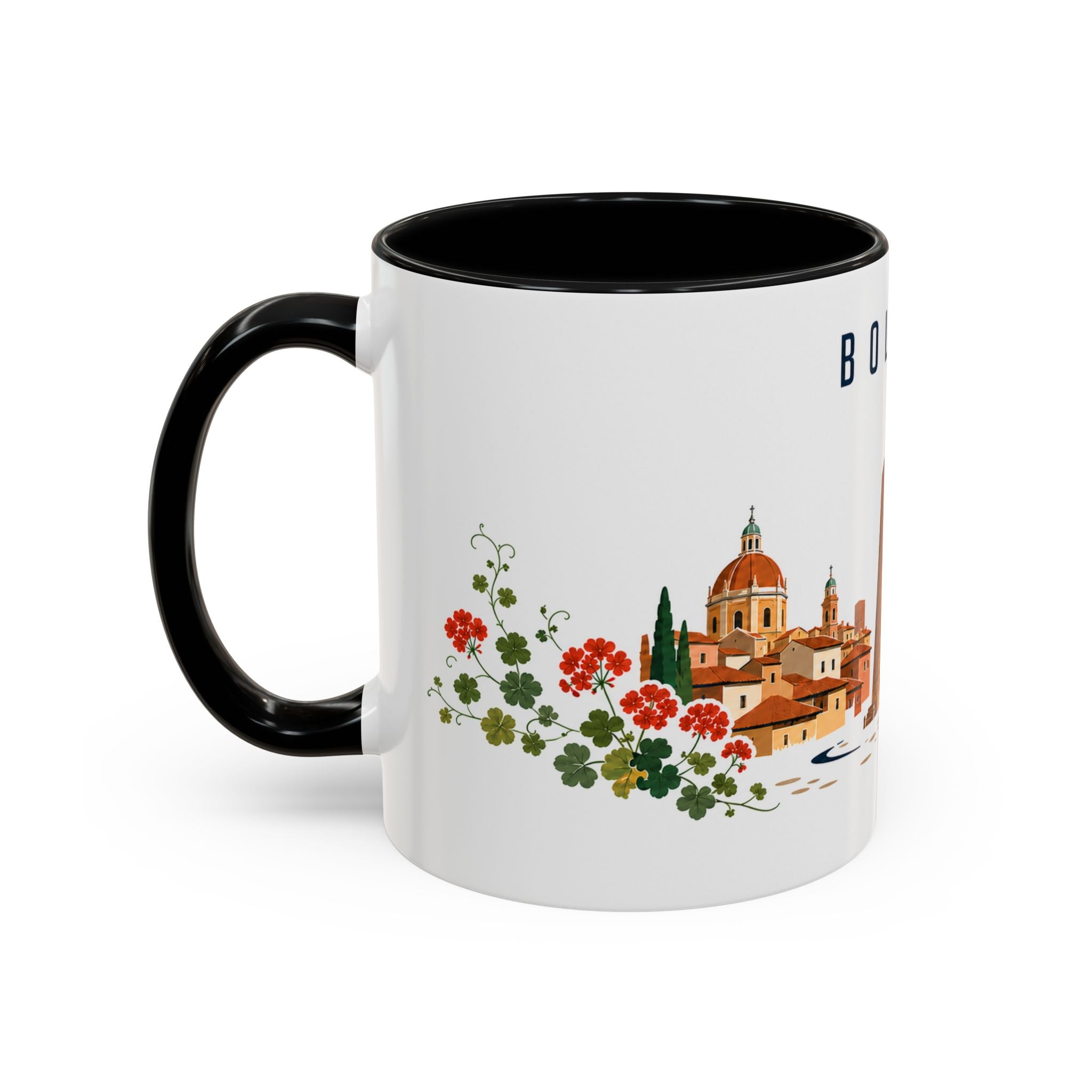 Bologna Coffee Mug | Italy Travel Souvenir | Porcelain Decal City Gift | 11oz 15oz Accent Mug