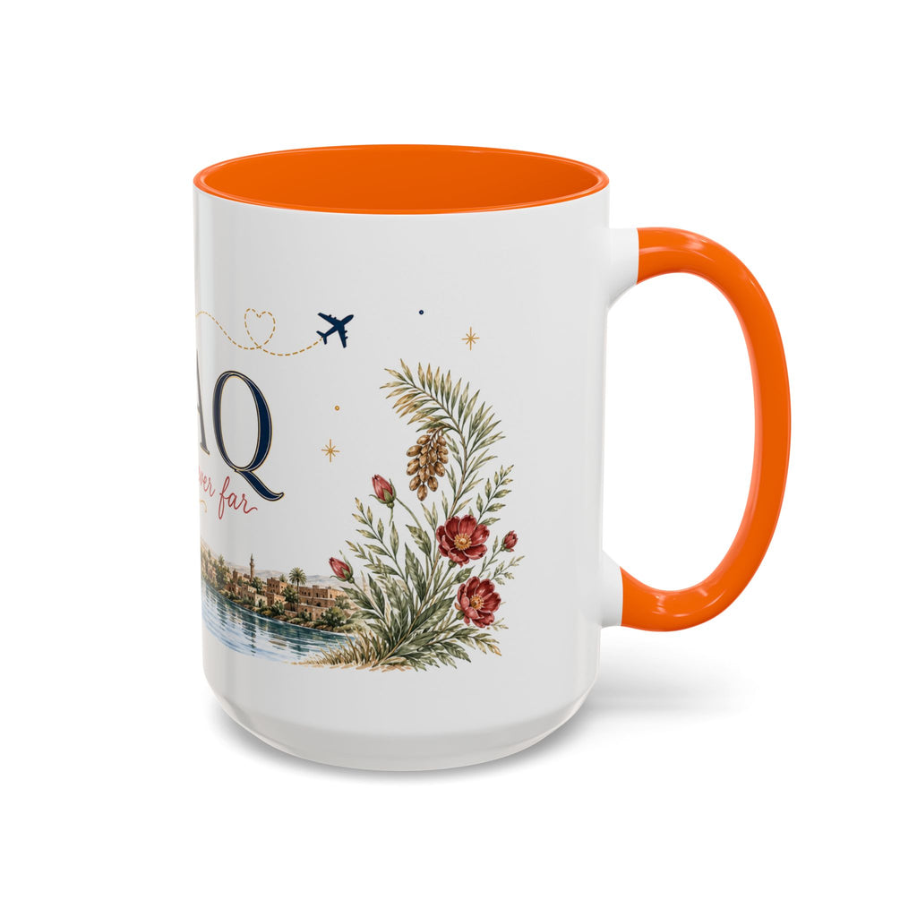 Iraq Home Country Mug | Moving Away Gift | Long Distance Friendship | 11 oz 15 oz Accent Mug