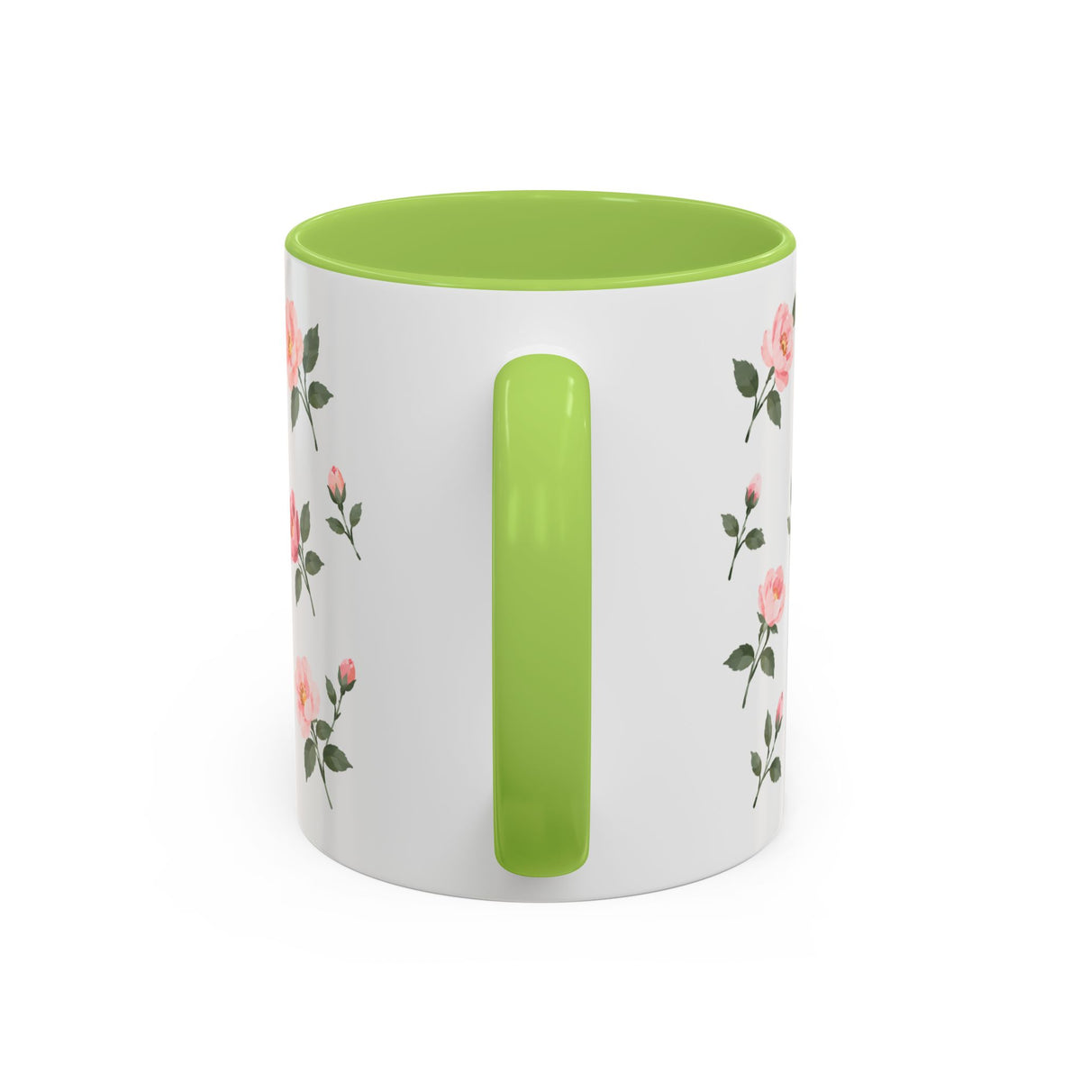 New York Rose Mug, State Flower Floral Coffee Cup, 11oz Botanical Gift