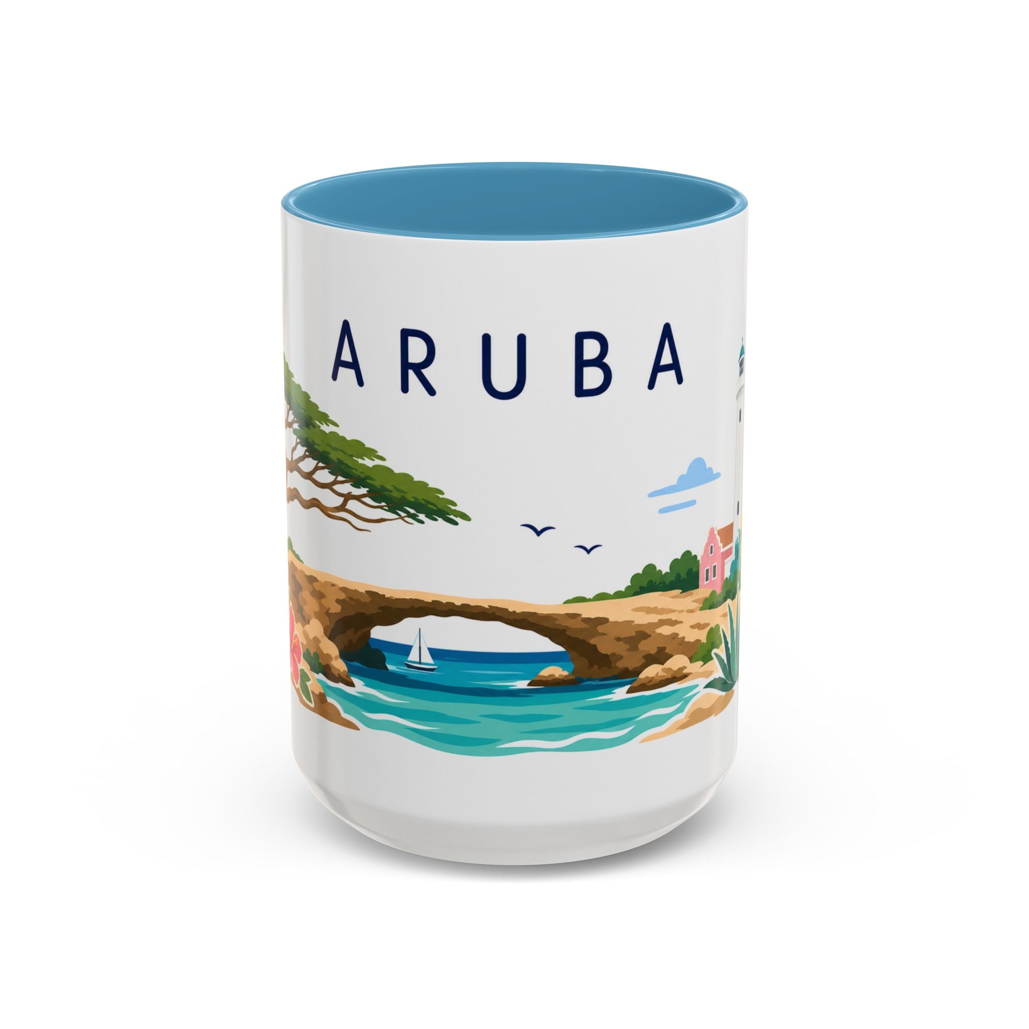 Aruba Coffee Mug | Travel Souvenir Accent Mug | Country Gift Ceramic Cup 11oz 15oz