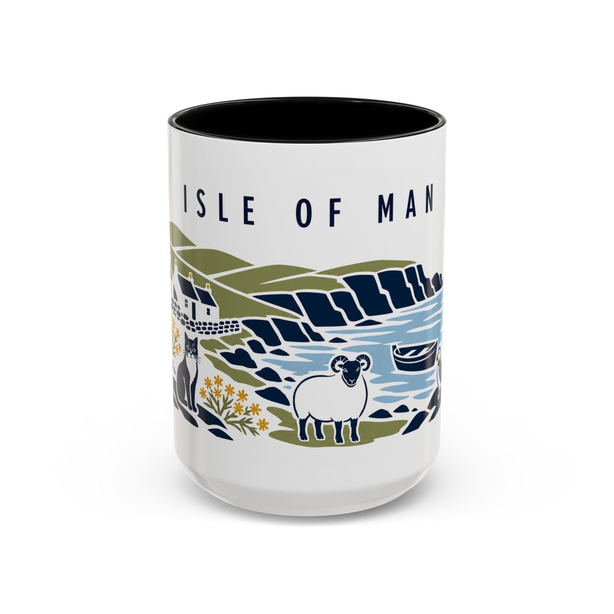 Isle of Man Coffee Mug | Travel Souvenir Accent Mug | Country Gift Ceramic Cup 11oz 15oz