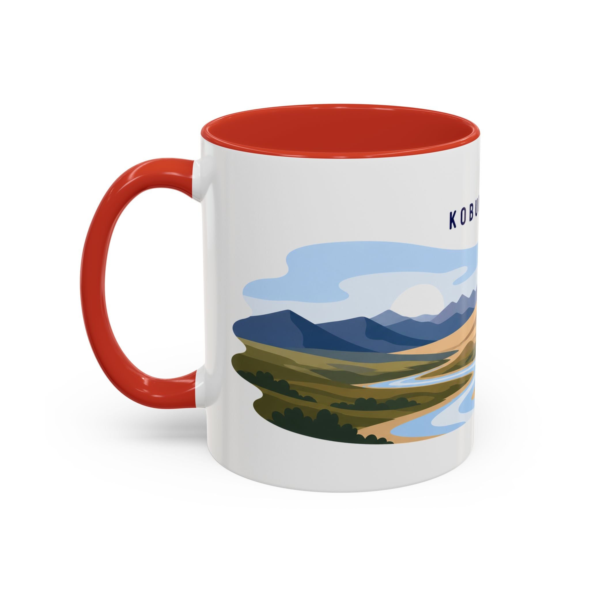 Kobuk Valley National Park Coffee Mug | Solid Color Block Park Souvenir | 11oz 15oz Accent Mug