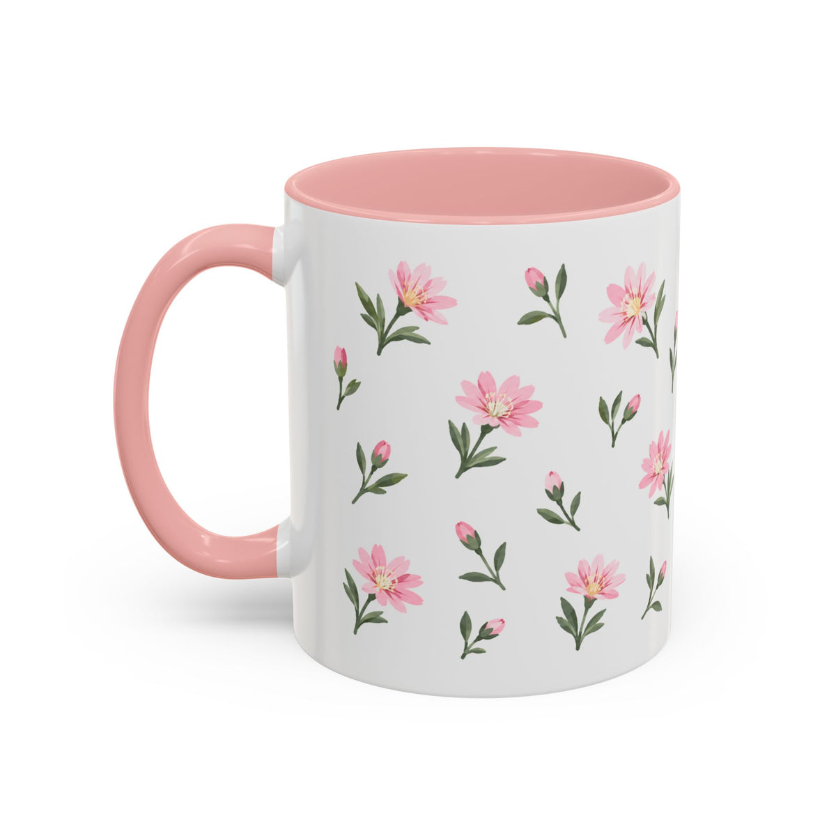 Montana Bitterroot Mug, State Flower Floral Coffee Cup, 11oz Botanical Gift