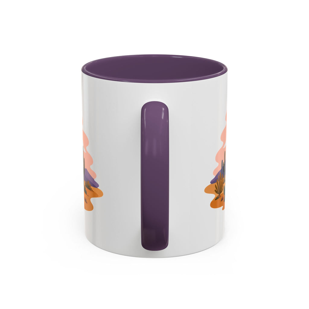 Saguaro National Park Coffee Mug | Solid Color Block Park Souvenir | 11oz 15oz Accent Mug