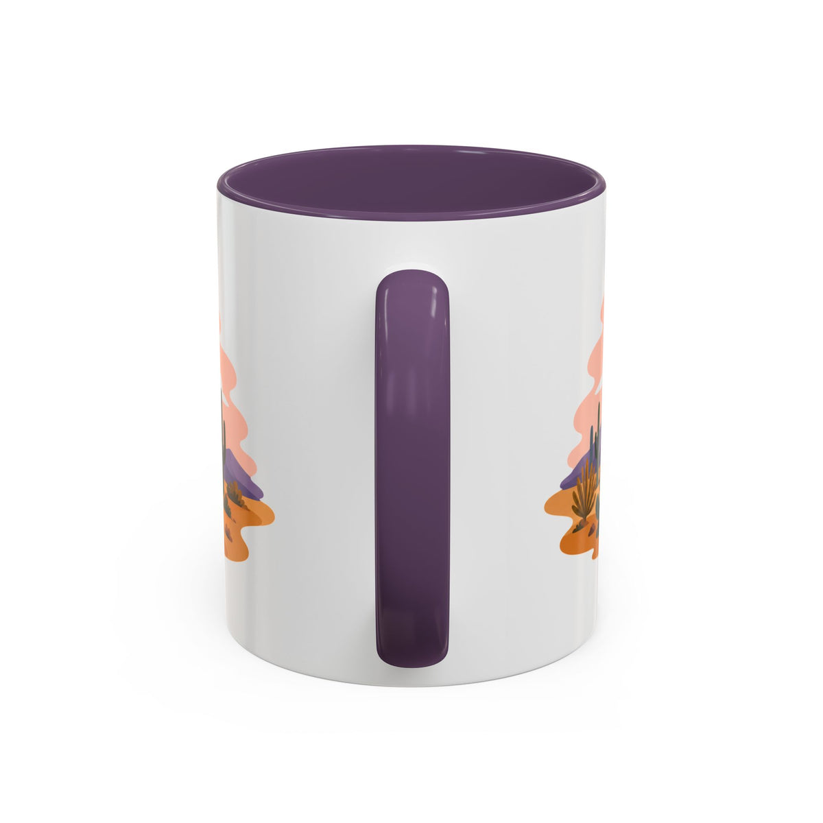 Saguaro National Park Coffee Mug | Solid Color Block Park Souvenir | 11oz 15oz Accent Mug