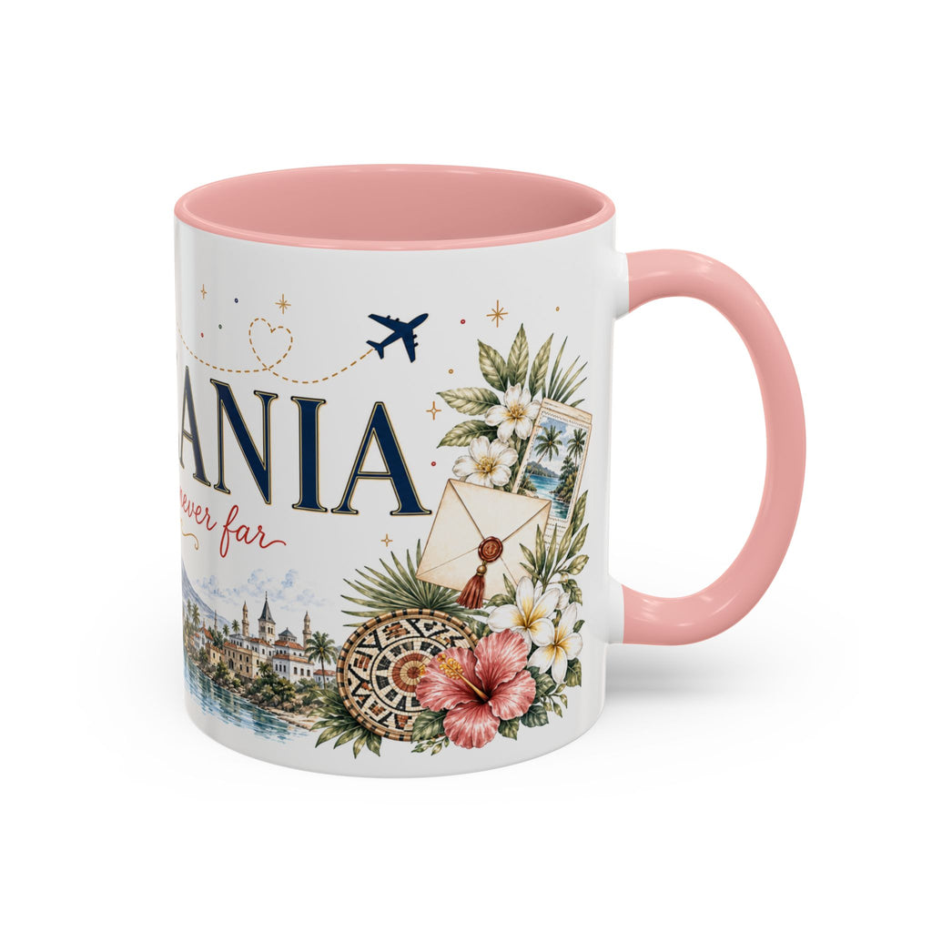 Tanzania Home Country Mug | Moving Away Gift | Long Distance Friendship | 11 oz 15 oz Accent Mug