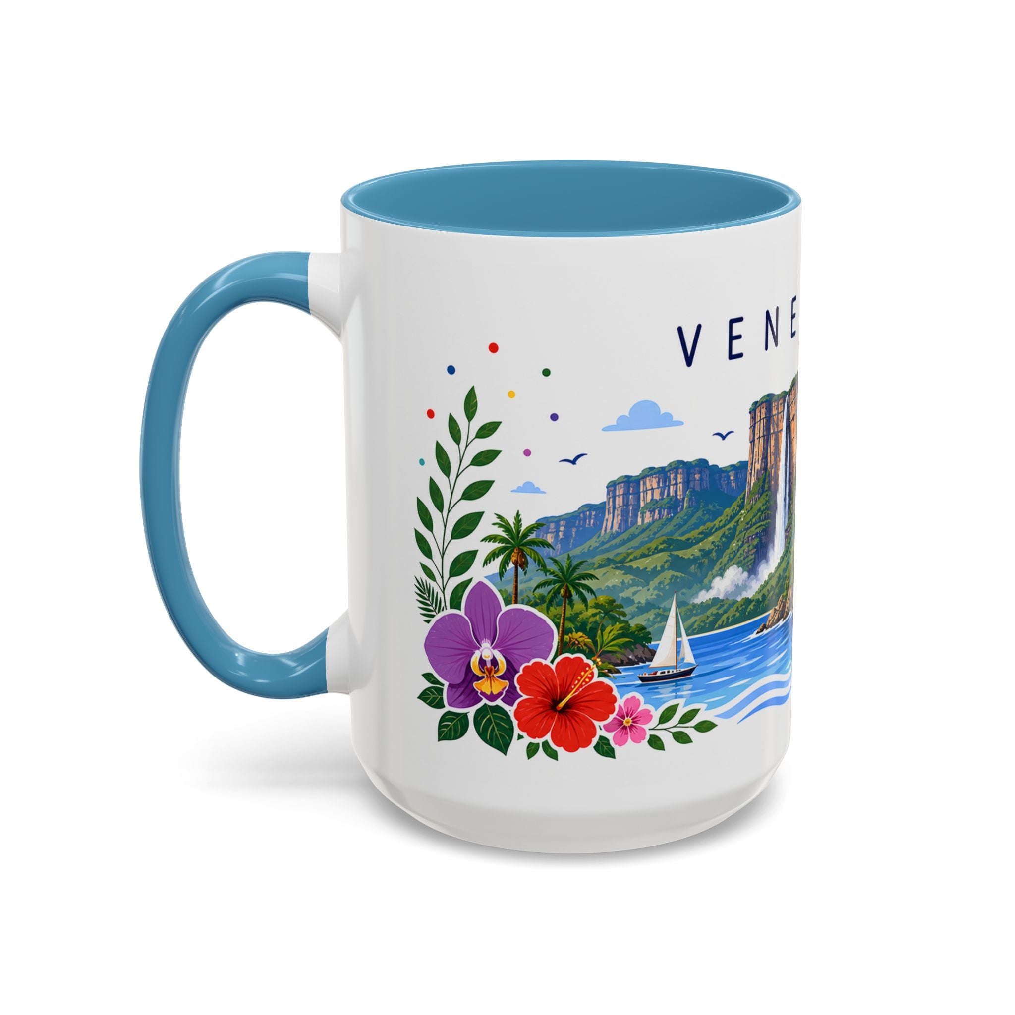 Venezuela Coffee Mug | Travel Souvenir Accent Mug | Place Gift Ceramic Cup 11oz 15oz