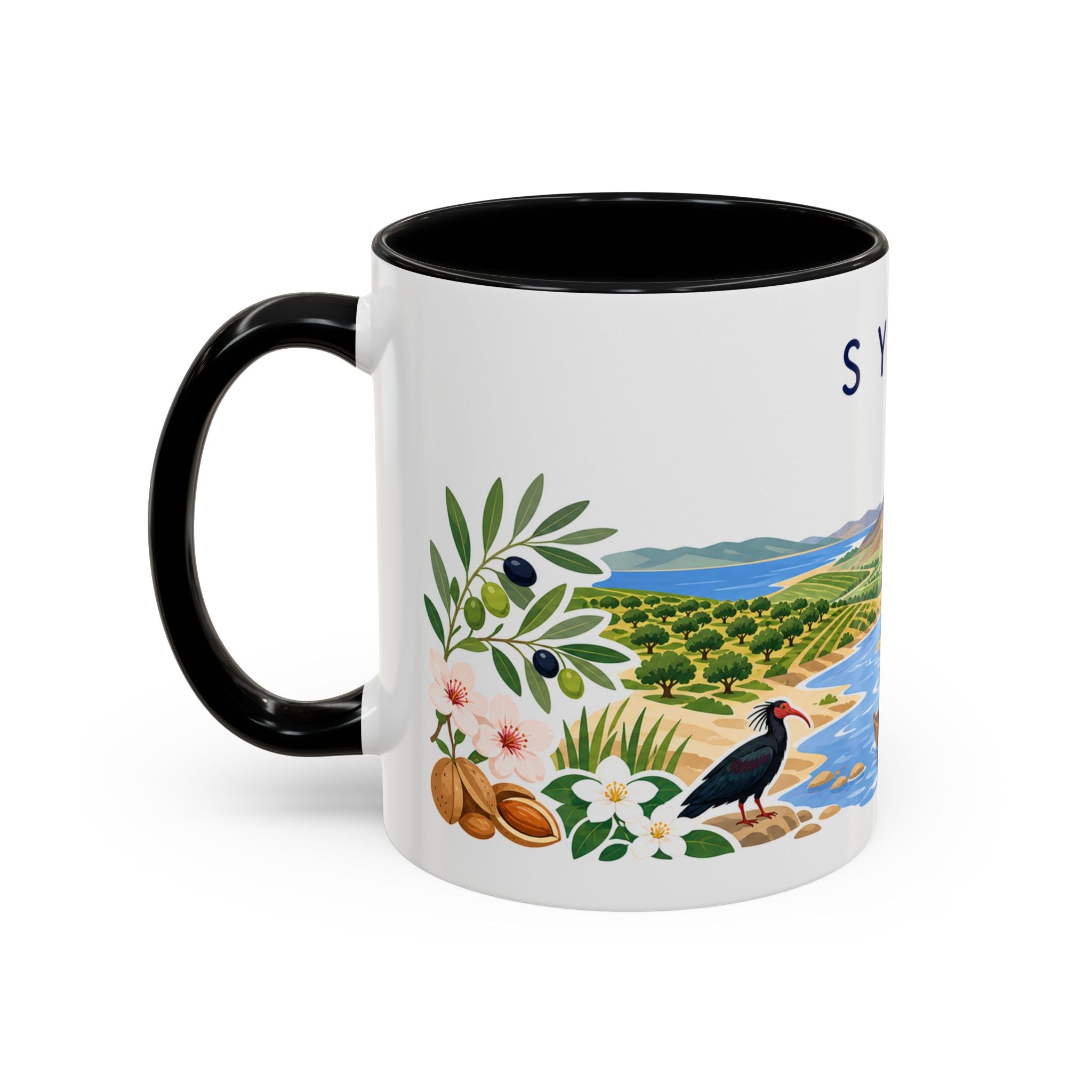 Syria Coffee Mug | Travel Souvenir Accent Mug | Country Gift Ceramic Cup 11oz 15oz