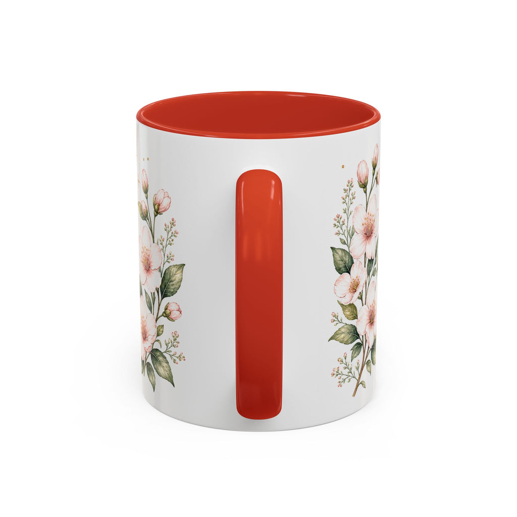 Delaware State Map Mug | Botanical Beach Accent Coffee Cup (11oz/15oz)