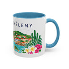 Saint Barthélemy Coffee Mug | Travel Souvenir Accent Mug | Country Gift Ceramic Cup 11oz 15oz