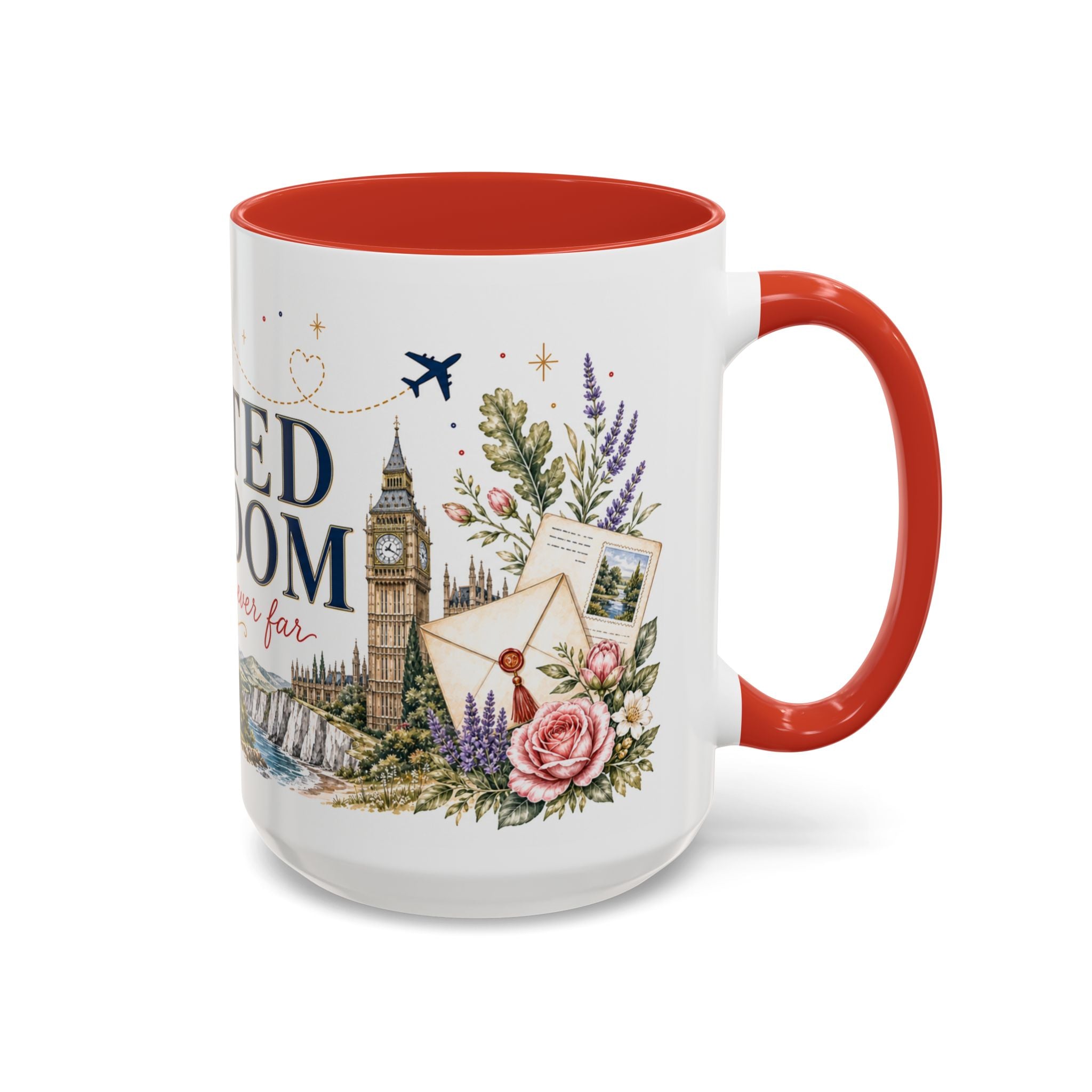 United Kingdom Home Country Mug | Moving Away Gift | Long Distance Friendship | 11 oz 15 oz Accent Mug