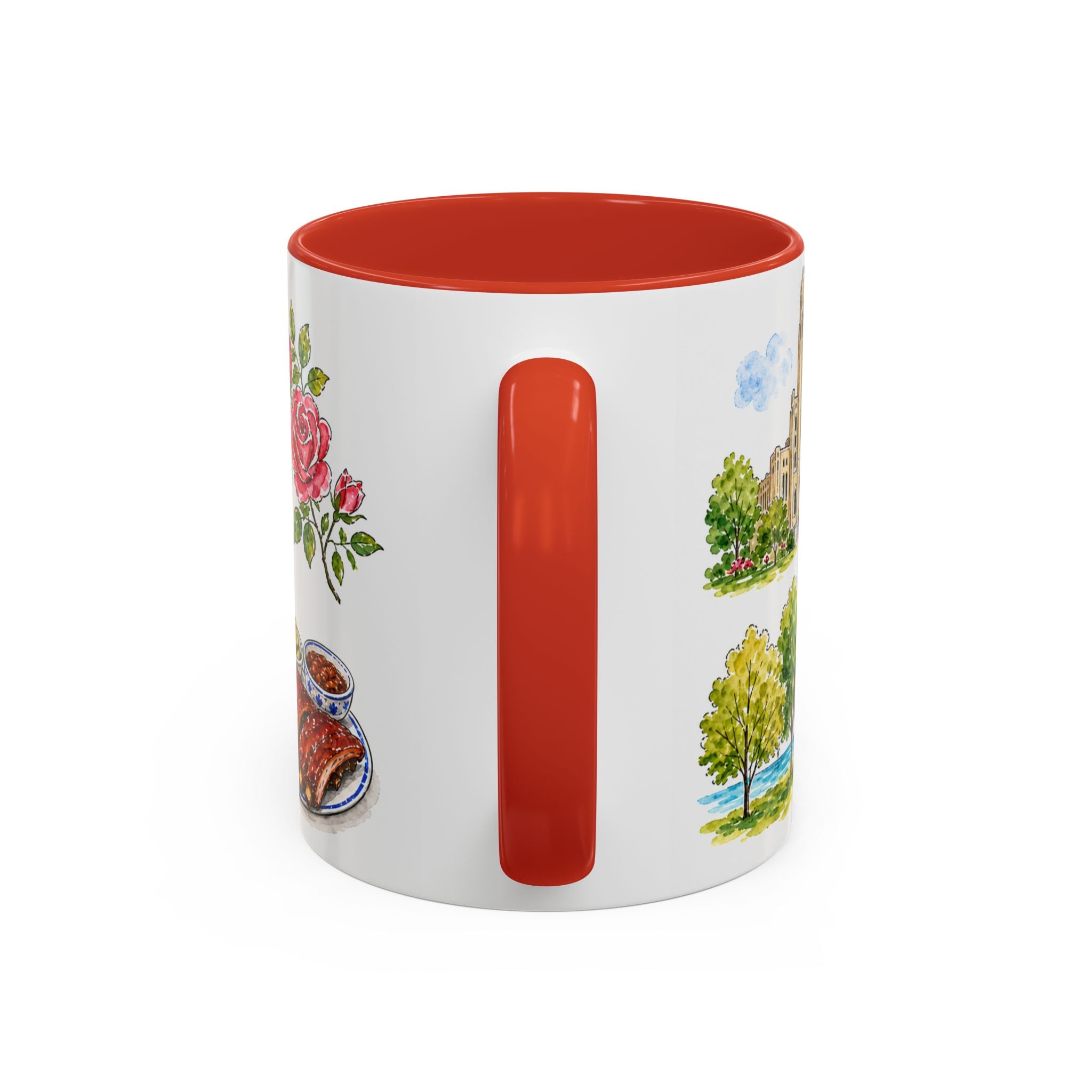Tulsa Illustrated Travel Mug | City Souvenir Accent Coffee Mug | 11oz 15oz Ceramic Cup