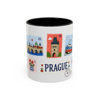 Prague Coffee Mug | Postage Stamp Collage Mug | Travel Souvenir Accent Cup 11oz 15oz