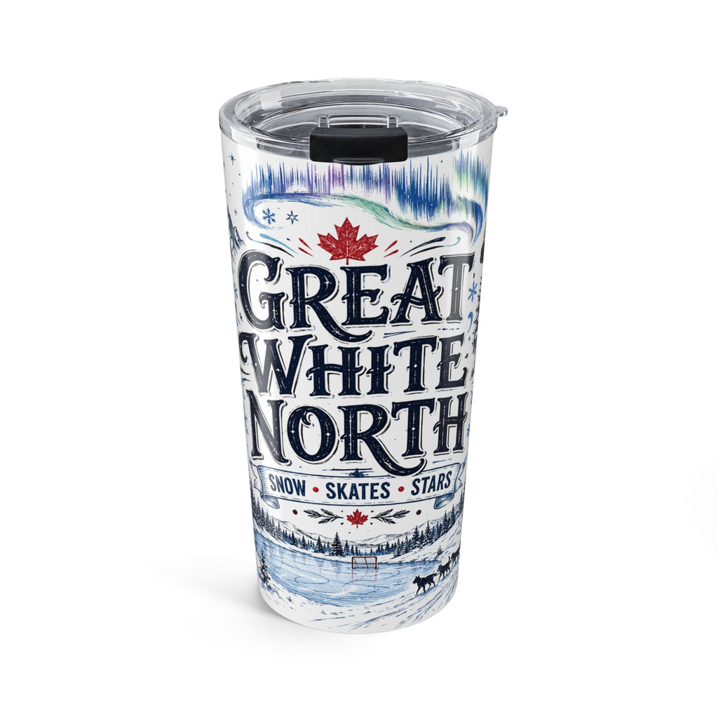Great White North 20oz Tumbler | Canadian Pride Gift | Insulated Stainless Steel Travel Cup