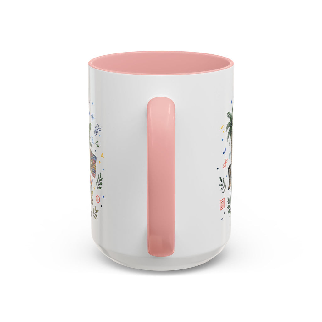 Kinshasa Coffee Mug | DR Congo Souvenir Travel Gift | Accent Color Ceramic 11oz 15oz