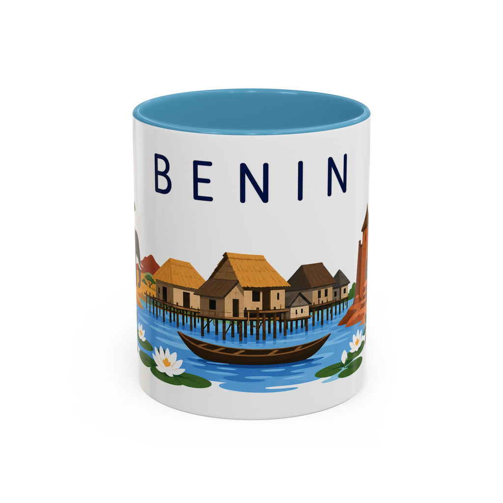 Benin Coffee Mug | Travel Souvenir Accent Mug | Country Gift Ceramic Cup 11oz 15oz