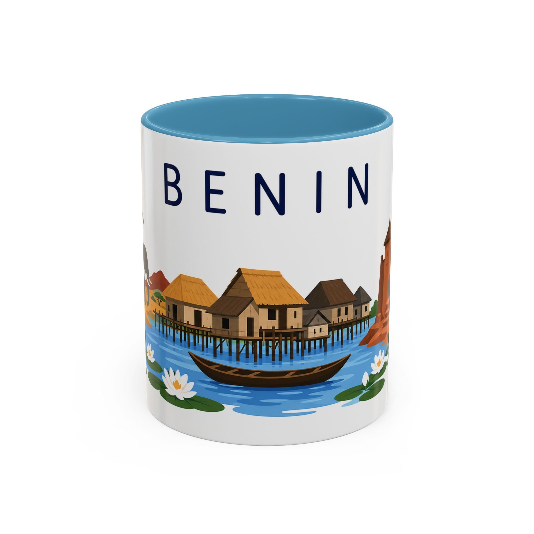Benin Coffee Mug | Travel Souvenir Accent Mug | Country Gift Ceramic Cup 11oz 15oz