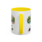 Charlotte Illustrated Travel Mug | City Souvenir Accent Coffee Mug | 11oz 15oz Ceramic Cup