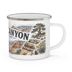 Grand Canyon National Park Vintage Enamel Camping Mug | 12oz National Park Hiking Gift