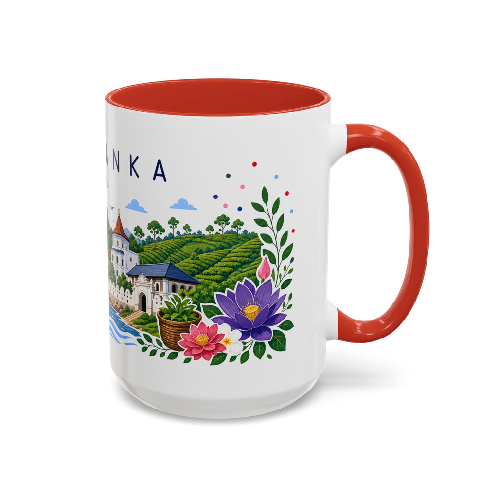 Sri Lanka Coffee Mug | Travel Souvenir Accent Mug | Place Gift Ceramic Cup 11oz 15oz