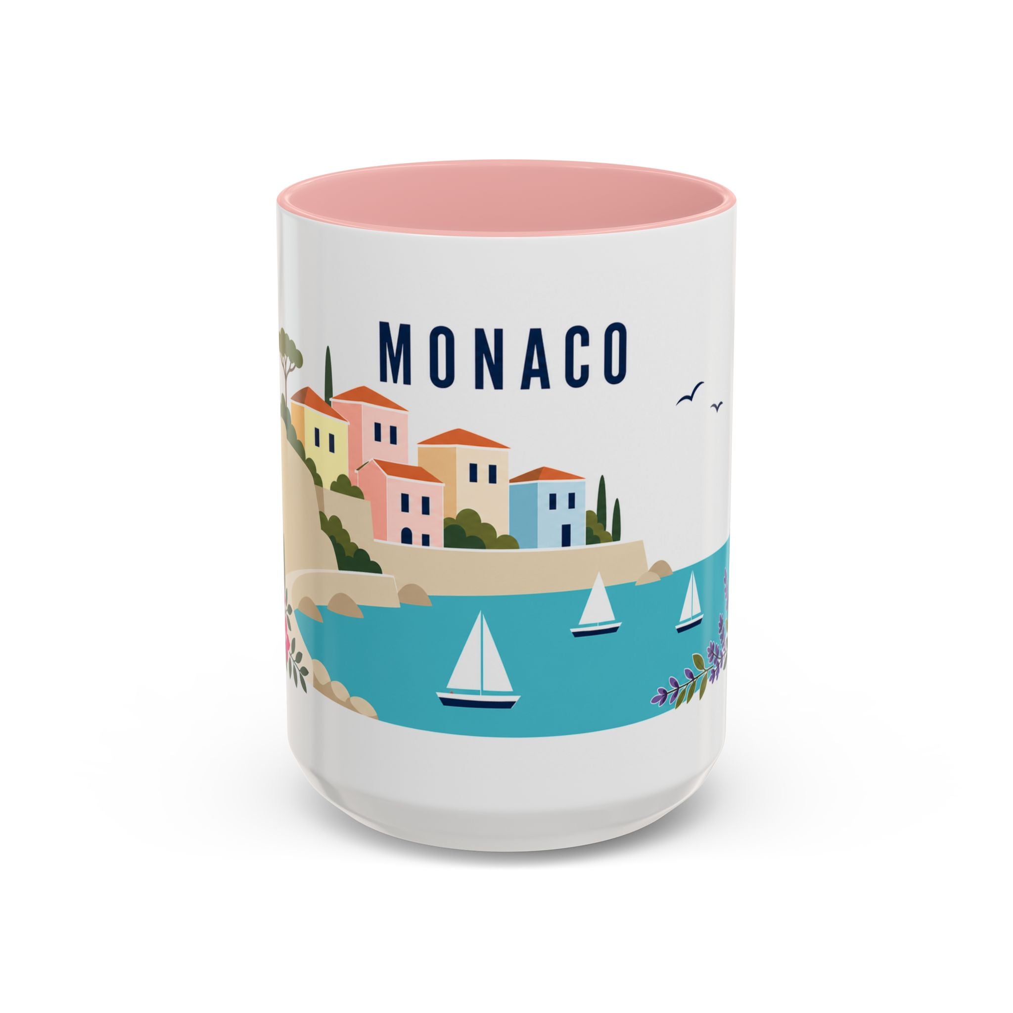 Monaco Coffee Mug | Travel Souvenir Accent Mug | Country Gift Ceramic Cup 11oz 15oz