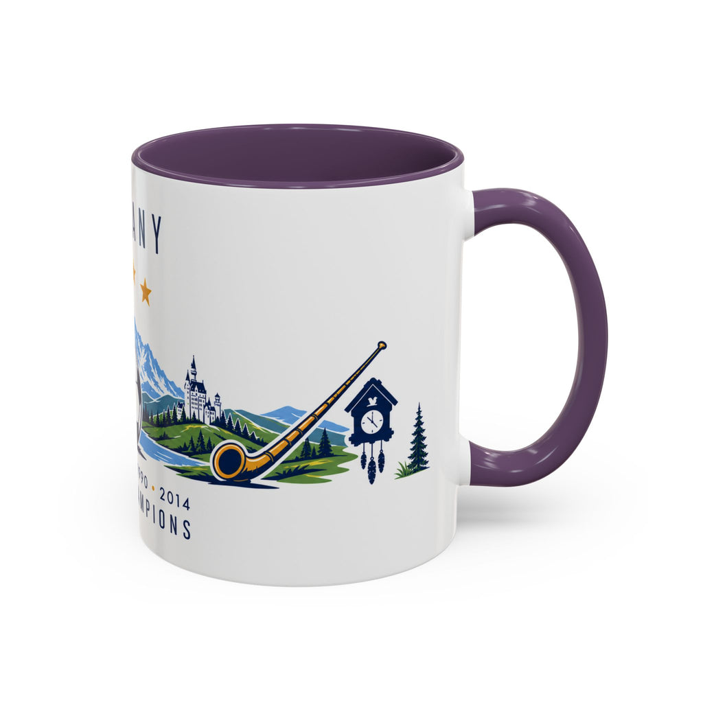 Germany World Champions Mug | Four Time Soccer Champion Gift | German Football Fan Cup | 1954–2014 | 11oz 15oz Accent Mug