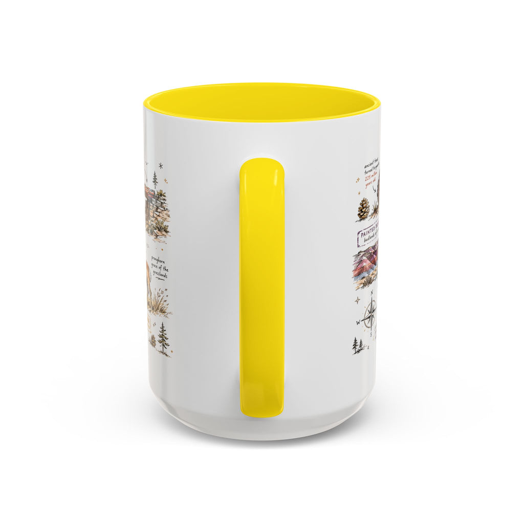 Petrified Forest National Park Coffee Mug | Arizona Painted Desert Fossil Gift | Accent Color Ceramic 11oz 15oz