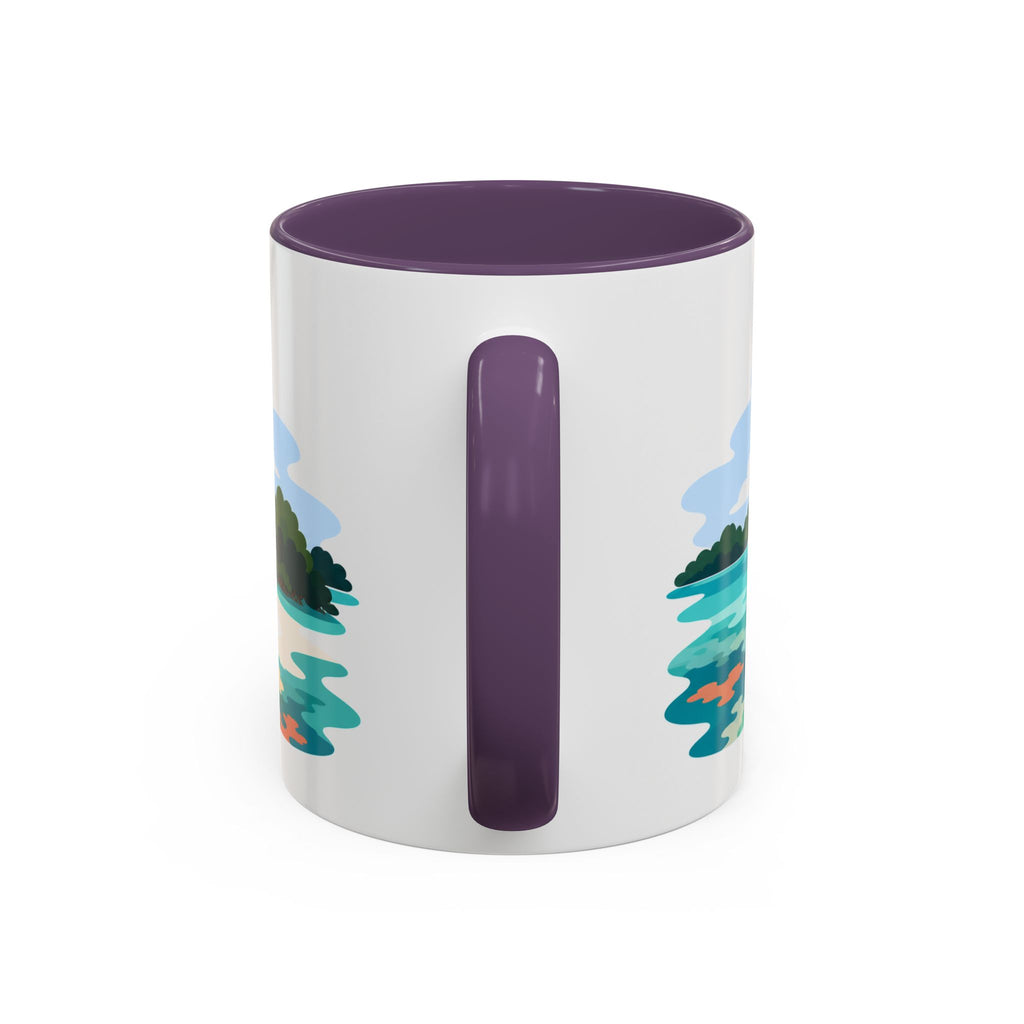 Biscayne National Park Coffee Mug | Solid Color Block Park Souvenir | 11oz 15oz Accent Mug