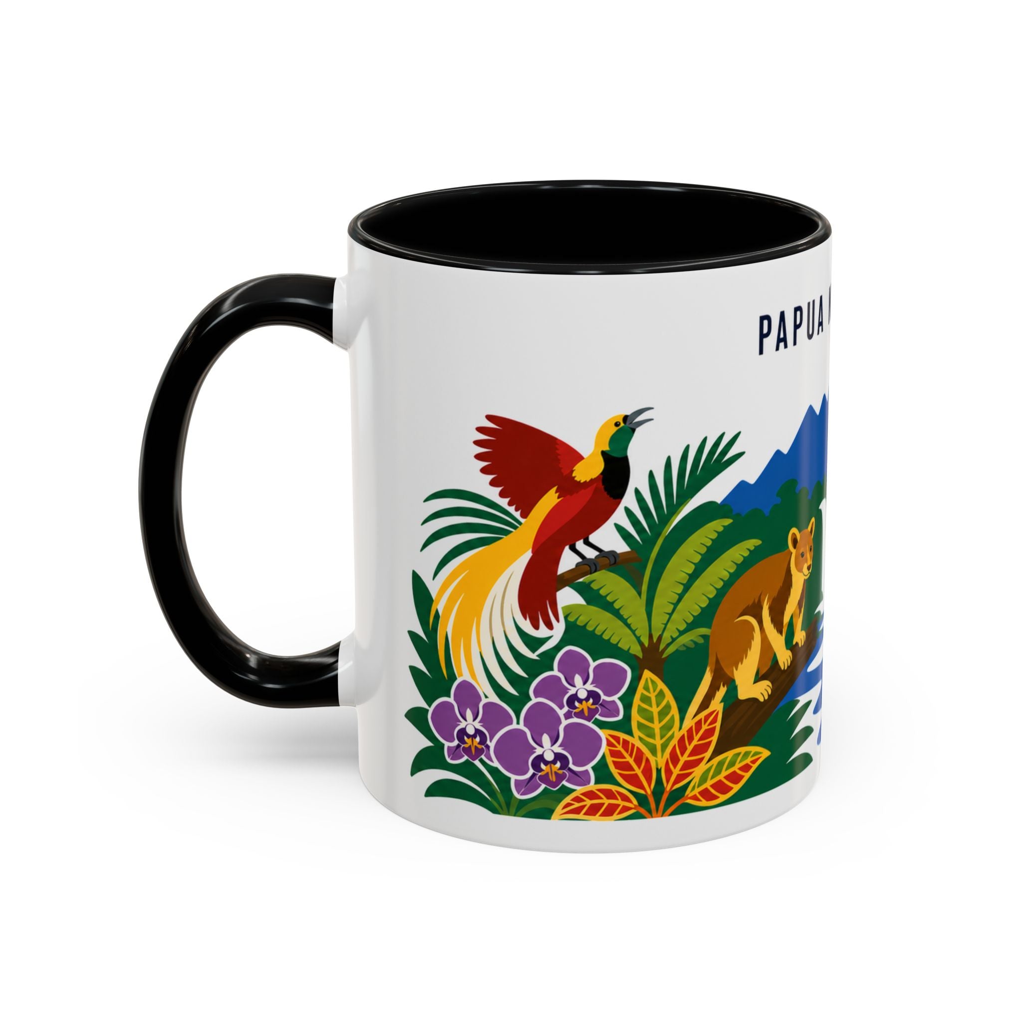 Papua New Guinea Coffee Mug | Travel Souvenir Accent Mug | Country Gift Ceramic Cup 11oz 15oz