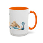 Doha Coffee Mug | Qatar Travel Souvenir | Porcelain Decal City Gift | 11oz 15oz Accent Mug