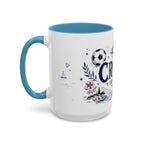 Croatia Soccer Coffee Mug | World Cup Fan Gift | Accent Color Ceramic 11oz 15oz Match Day Cup