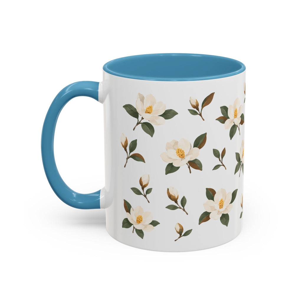 Mississippi Magnolia Mug, State Flower Floral Coffee Cup, 11oz Botanical Gift