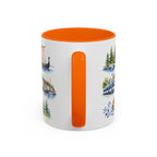 Oslo Illustrated Travel Mug | City Souvenir Accent Coffee Mug | 11oz 15oz Ceramic Cup