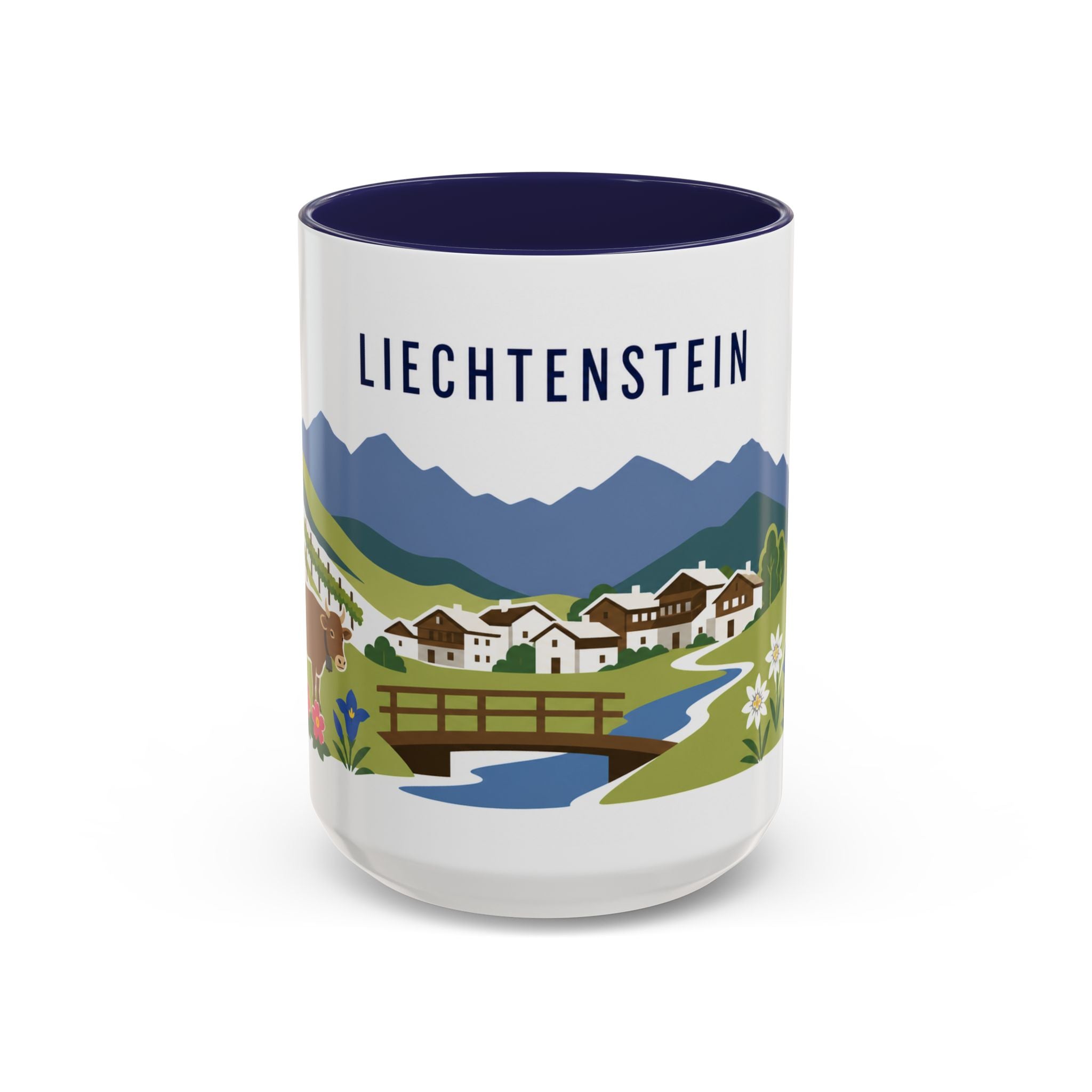 Liechtenstein Coffee Mug | Travel Souvenir Accent Mug | Country Gift Ceramic Cup 11oz 15oz