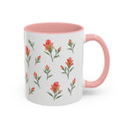 Wyoming Indian Paintbrush Mug, State Flower Floral Coffee Cup, 11oz Botanical Gift