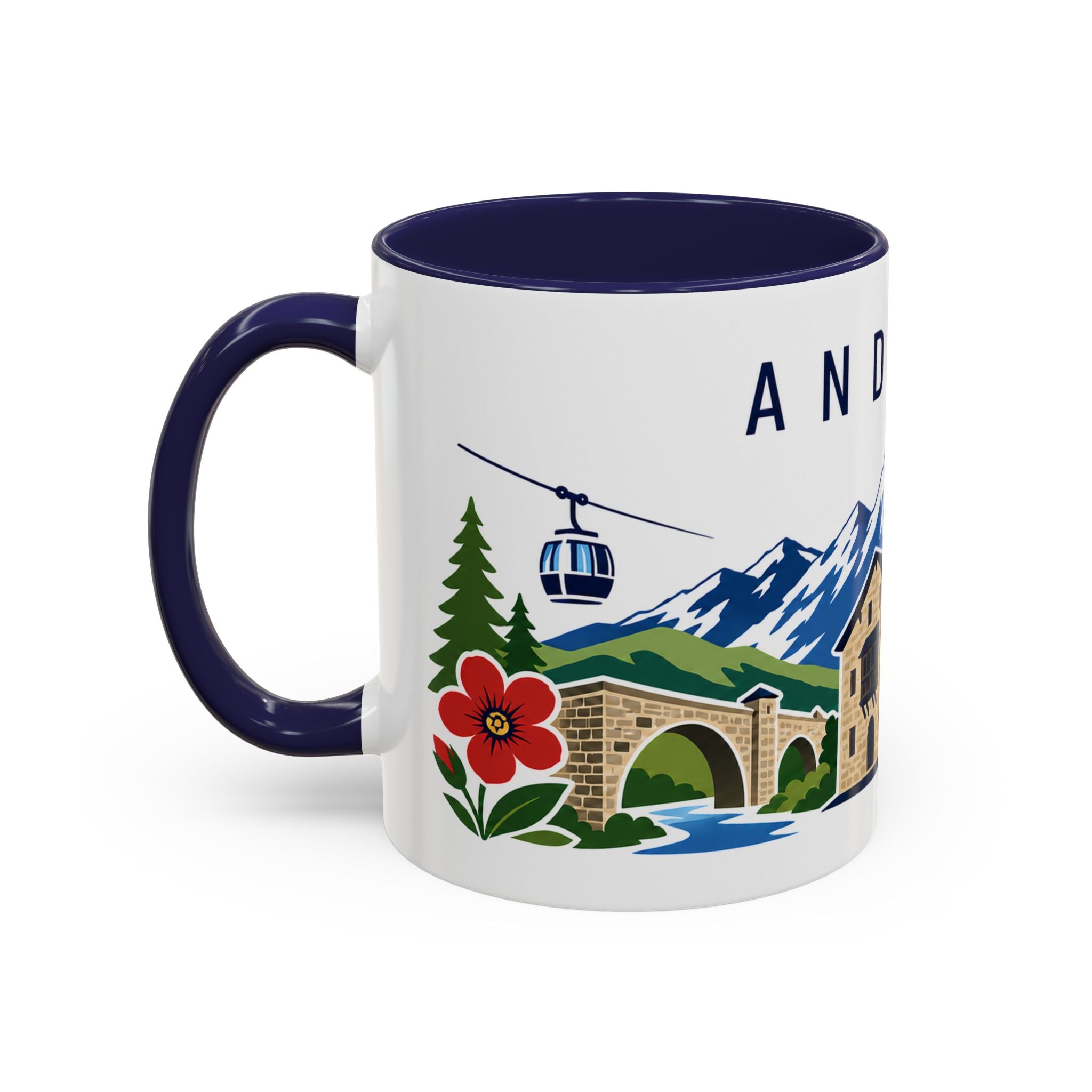 Andorra Coffee Mug | Travel Souvenir Accent Mug | Country Gift Ceramic Cup 11oz 15oz