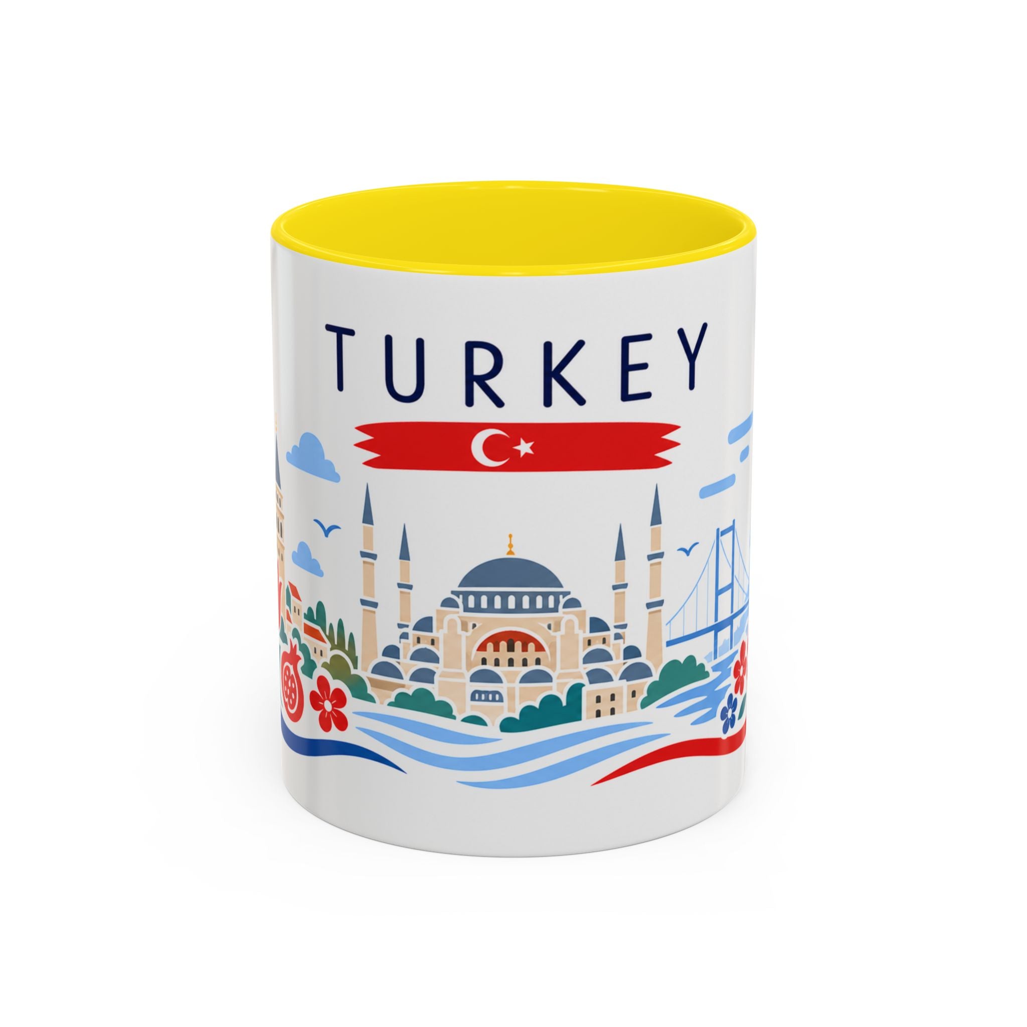 Turkey Coffee Mug | Travel Souvenir Accent Mug | Country Gift Ceramic Cup 11oz 15oz