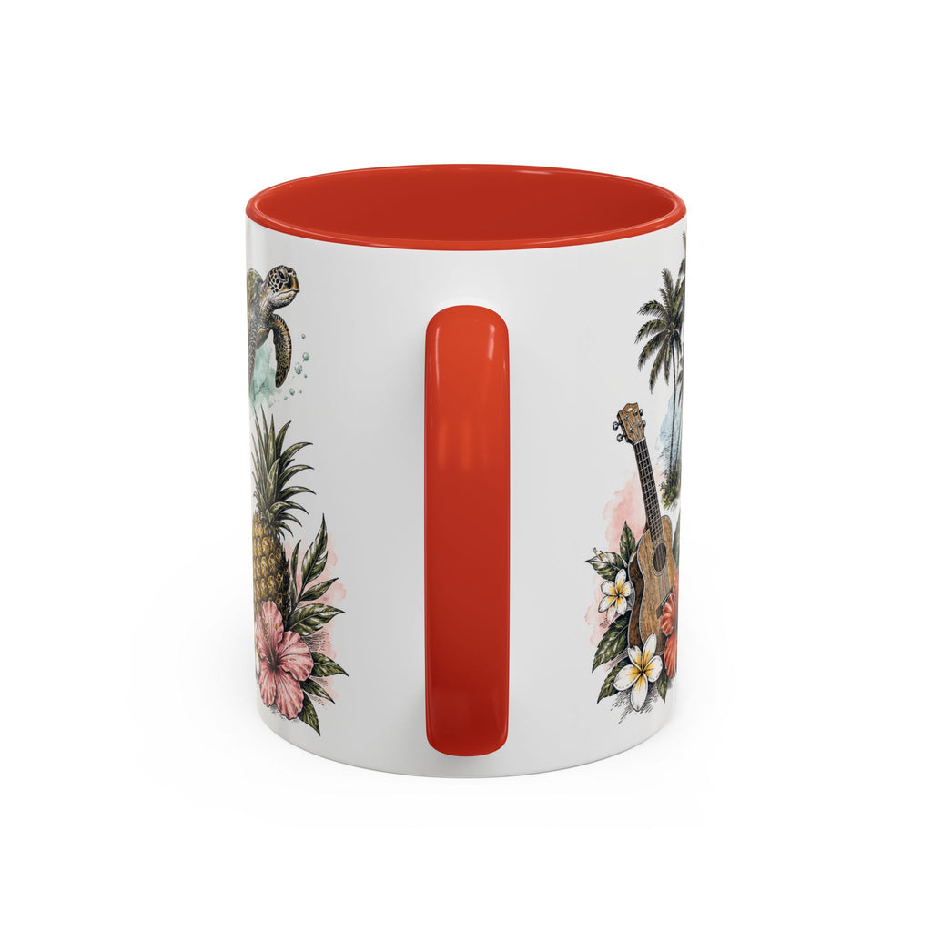 Honolulu Coffee Mug | United States Travel Souvenir | Vintage Illustrated City Gift | 11 oz 15 oz Accent Mug