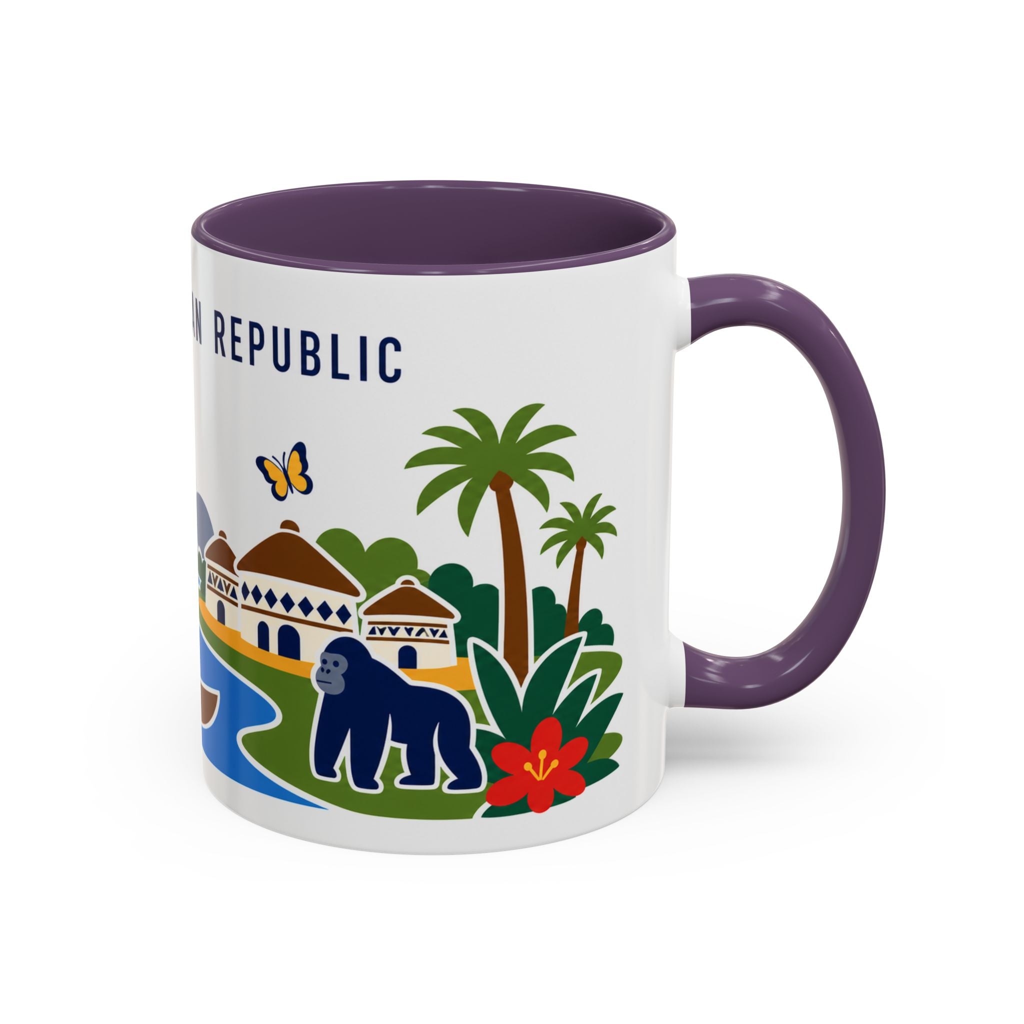 Central African Republic Coffee Mug | Travel Souvenir Accent Mug | Country Gift Ceramic Cup 11oz 15oz