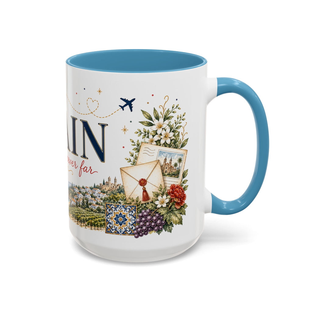 Spain Home Country Mug | Moving Away Gift | Long Distance Friendship | 11 oz 15 oz Accent Mug
