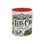 San Luis Obispo Coffee Mug | United States Travel Souvenir | Vintage Illustrated City Gift | 11 oz 15 oz Accent Mug