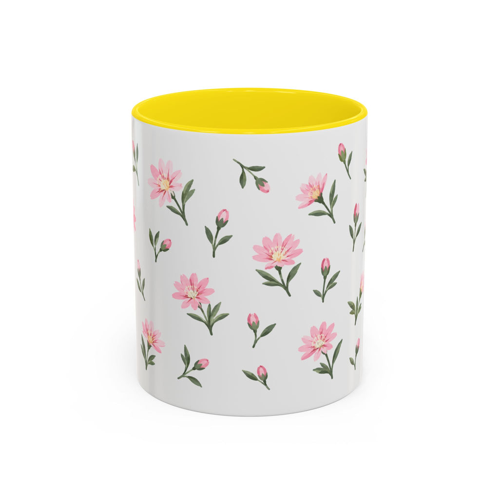 Montana Bitterroot Mug, State Flower Floral Coffee Cup, 11oz Botanical Gift