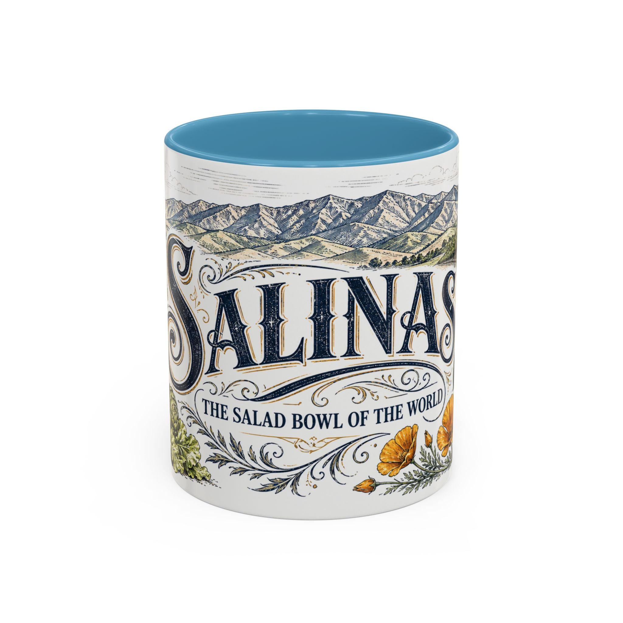 Salinas Coffee Mug | United States Travel Souvenir | Vintage Illustrated City Gift | 11 oz 15 oz Accent Mug